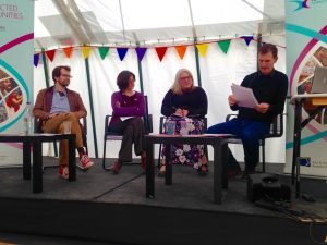 Matt Brennan; Stephanie Pitts, Alison Eales and Nick Gebhardt talk about collaboration and live audiences.